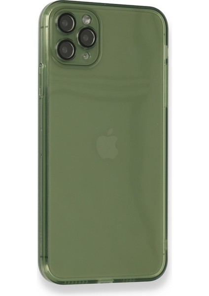 Apple iPhone 11 Pro Max Kılıf Darbelere Karşı Korunaklı Şeffaf Yüzey Fly Lens Silikon Kapak