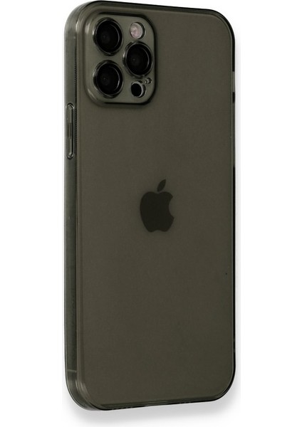 Apple iPhone 12 Pro Max Kılıf Darbelere Karşı Korunaklı Şeffaf Yüzey Fly Lens Silikon Kapak
