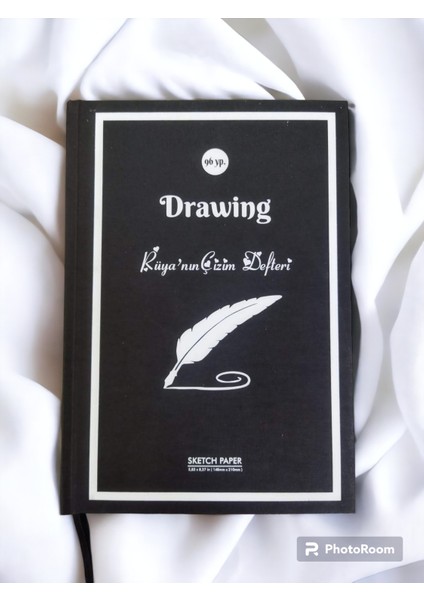 Kişiye Özel Ciltli Çizim Defteri Sketchbook ,sketchpad, Eskiz Defteri, A/5 (15,5 cm x 21 Cm) Boyutunda