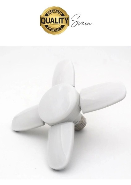 Özel Tasarım 4 Kollu Kanatlı Katlanabilir Yüksek Lümenli Tasarruflu Pervane LED Lamba Ampul Işık modelleri