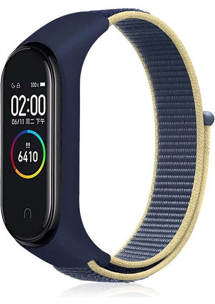 Xiaomi Mi Band 4 Uyumlu Akıllı Saat Için Kordon Hasır Özel Örgü Tasarım Kopmayan Kırılmayan ve Terletmeyen Cord Kordon ( Kordon )