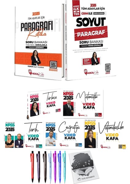 2025 Kpss Türkçe Matematik Tarih Coğrafya Vatandaşlık Video Kafa Notlar - Paragrafı Kafala Soyut Paragraf