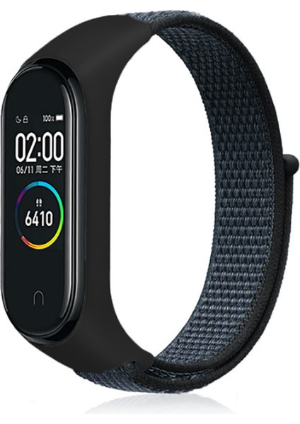 Xiaomi Mi Band 4 Uyumlu Akıllı Saat Için Kordon Hasır Özel Örgü Tasarım Kopmayan Kırılmayan ve Terletmeyen Cord Kordon ( Kordon )