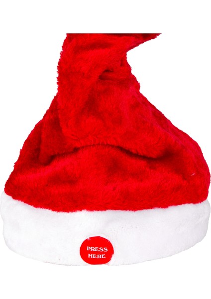 Yılbaşı Süsü Noel Baba Şapkası Hareketli ve Müzikli 25 Cm. fiyatları