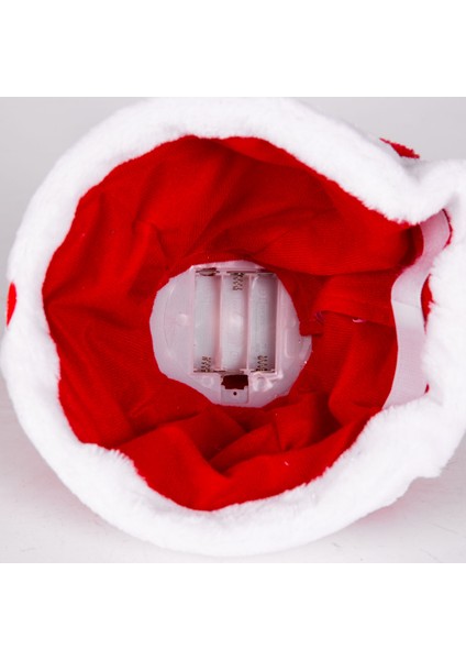 Yılbaşı Süsü Noel Baba Şapkası Hareketli ve Müzikli 25 Cm. indirimleri