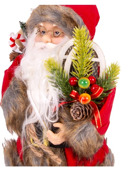 Yılbaşı Noel Baba Hediye Çuvallı Yılbaşı Dekorlu Kırmızı 30 Cm. fırsatları