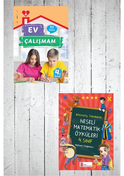 4.sınıf Ev Çalışmalarım+ Neşeli Matematik Öyküleri