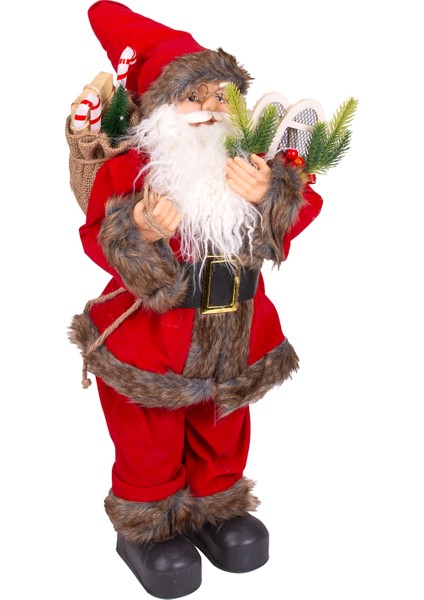 Yılbaşı Noel Baba Hediye Çuvallı Yılbaşı Dekorlu Kırmızı 60 Cm. fiyatları