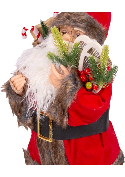 Yılbaşı Noel Baba Hediye Çuvallı Yılbaşı Dekorlu Kırmızı 60 Cm. fırsatları