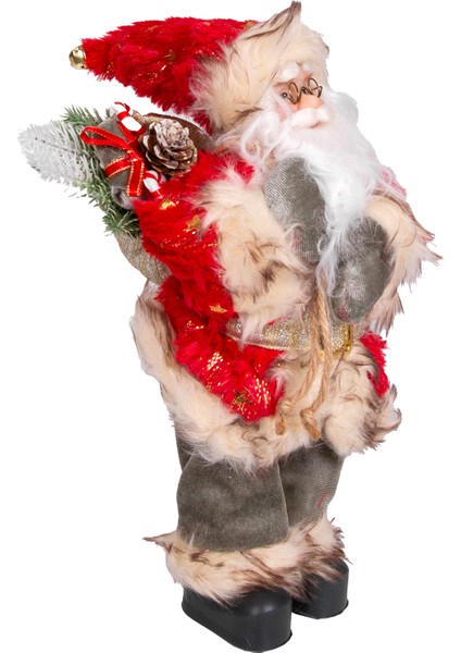 Yılbaşı Noel Baba Gold Hediye Çuvallı Yeşil Pantalonlu Fenerli Kırmız fiyatları