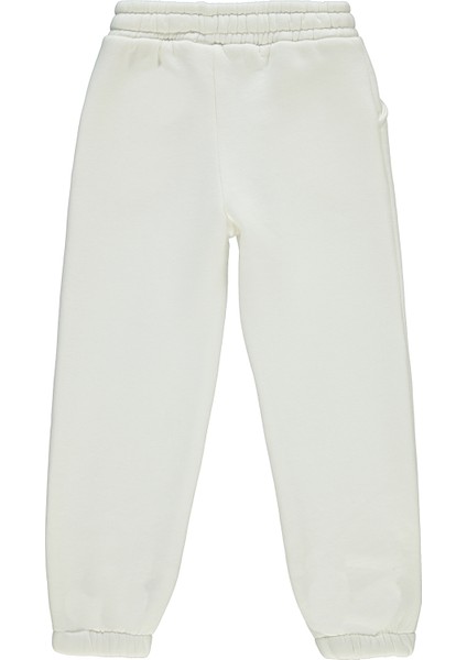 Kız Çocuk Eşofman Altı 6-9 Yaş Ekru fiyatları