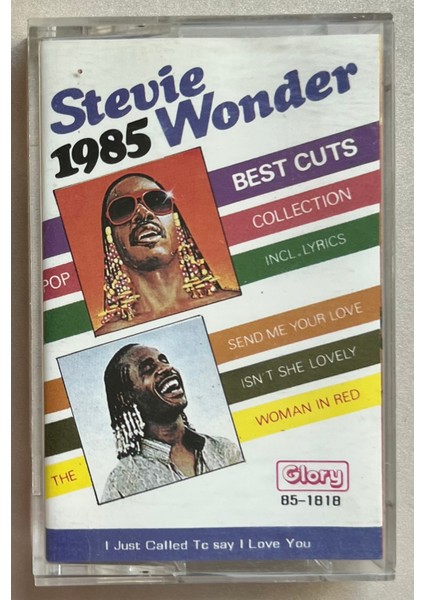 Stevie Wonder Best Cuts Collection Kaset (Dönem Glory Stüdyo Baskı Kaset)