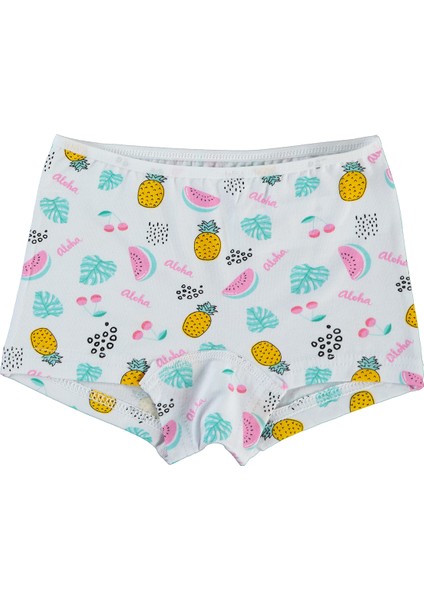 Kız Çocuk 2'li Boxer Set 2-10 Yaş Beyaz fiyatları