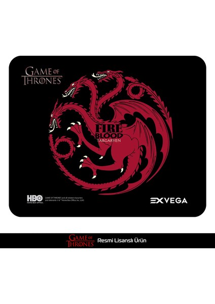 Game Of Thrones Fire And Blood Targaryen Mousepad M 33×27