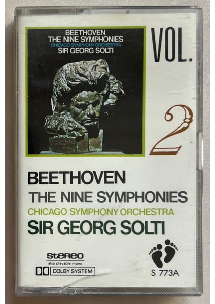 Beethoven Vol 2 The Nine Symphonies Kaset (Dönem Foot Print Stüdyo Baskı Kaset)