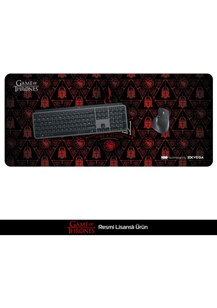 Game Of Thrones House Targaryen Fire And Blood Mousepad Xxl 90×40