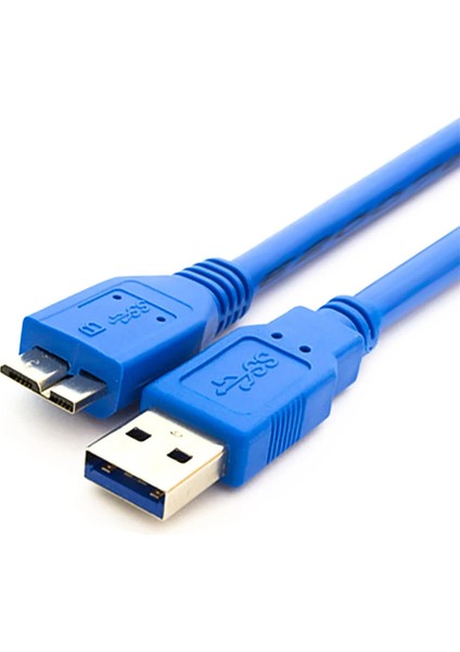 5 Metre USB 3.0 Harici Harddisk Kablosu 5 Metre USB 3.0 Micro USB B Kablo
