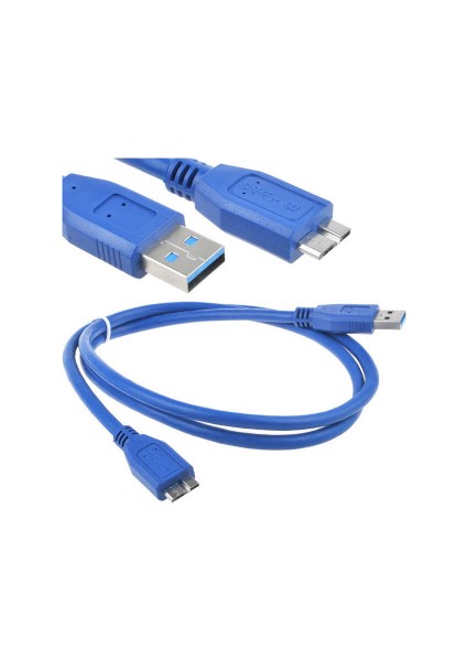 5 Metre USB 3.0 Harici Harddisk Kablosu 5 Metre USB 3.0 Micro USB B Kablo