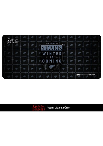 Game Of Thrones House Stark Winter Is Coming Mousepad Xxl 90×40