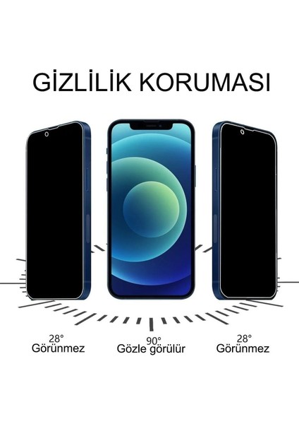 Iphone 13 Pro Max Uyumlu Hayalet Ekran Gizli Tam Kaplayan Kırılmaz Cam Seramik Ekr - LKM7974-1524