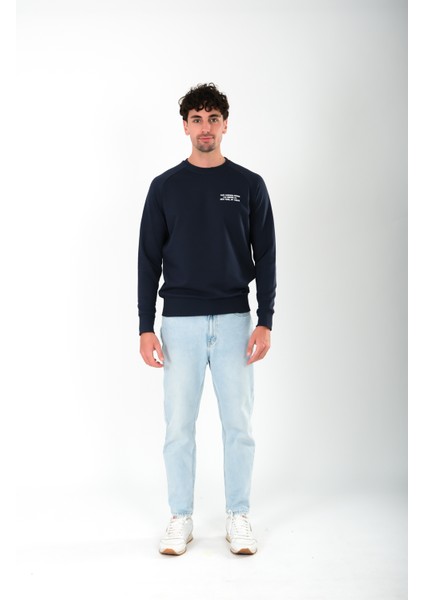 Cafe Regular Fit Sweatshirt Erkek - Lacivert indirimleri