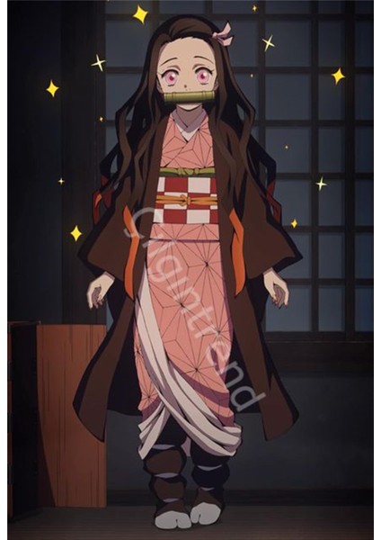 Demon Slayer Şeytan Avcısı Anime Nezuko Kamado Poster-Çerçevesiz fiyatları