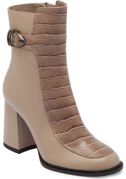 Vizon Hakiki Deri Kadın Klasik Bot - K24K1BT67709-N98