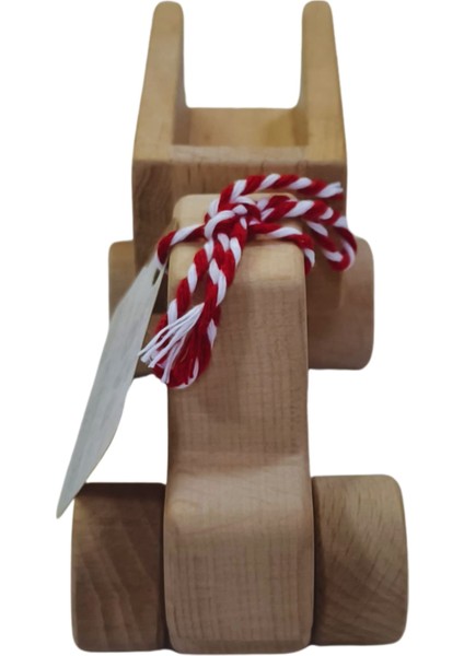 Gg Toys - Montessori Doğal Ahşap Tekerlekli Oyuncak - Damperli Kamyon modelleri