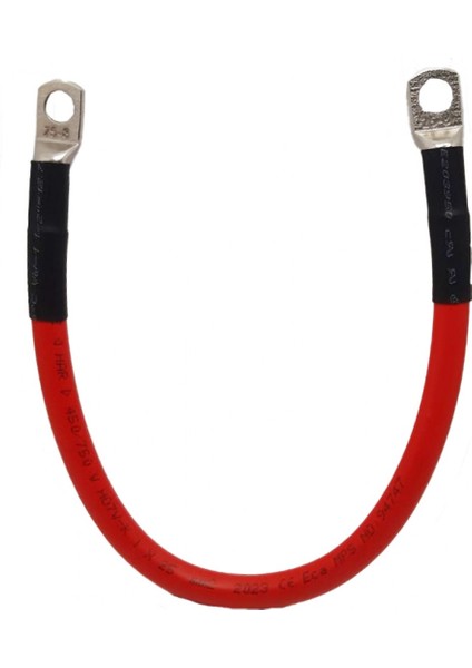 Akü-Akü Kablo 25LIK Bakır 30CM (kırmızı)