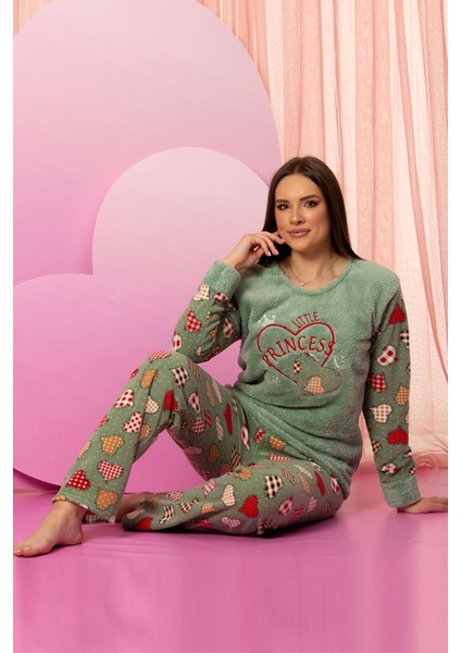 Kışlık Kadın Polar Pijama Takımı - Yılbaşı Pijaması fiyatları
