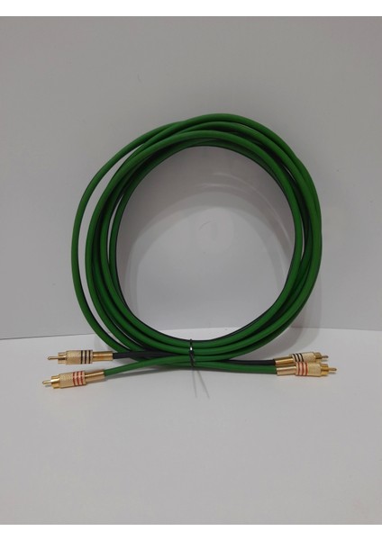 El Yapımı %100 Bakır Ofc Rca Kablosu - 5 Metre
