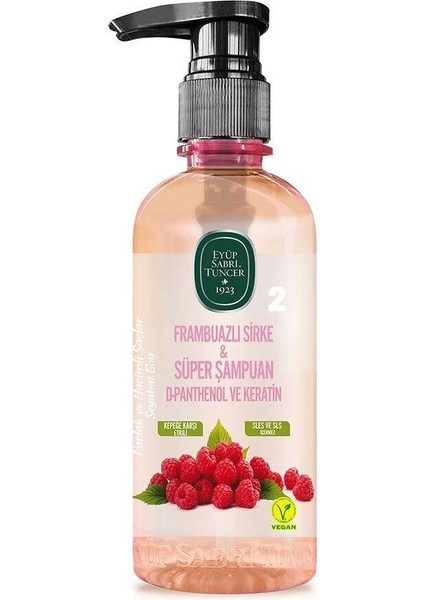 Frambuazlı Sirke & Süper Şampuan 100 ml - Seyahat Boy x 2 Adet