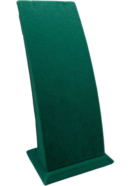 Yerli Üretim Süet Kumaş Yeşil Renk Ayaklı 17/8,5 cm Kolye Sergileme Dekoru fiyatları