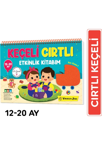 Yükselen Zeka 12-20 Ay Ilk Cırt Cırtlı - Keçeli Etkinlik Kitabım