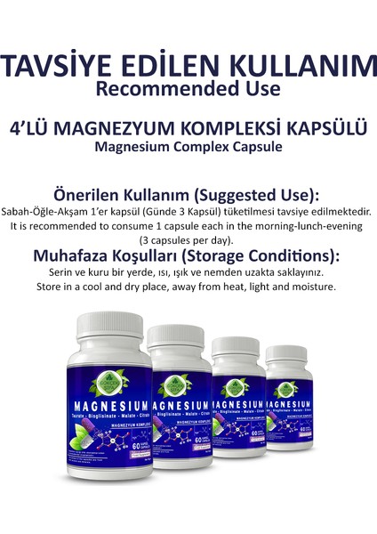 Magnezyum Kompleksi Kapsül (Magnesium Complex Capsule)