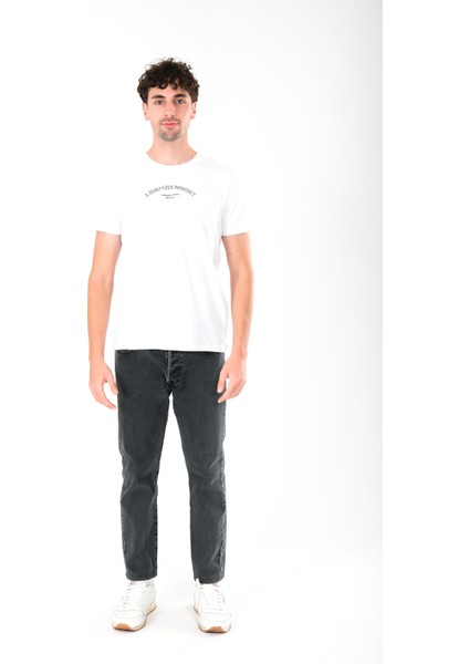 Zero Give Regular Fit T-Shirt Erkek - Beyaz