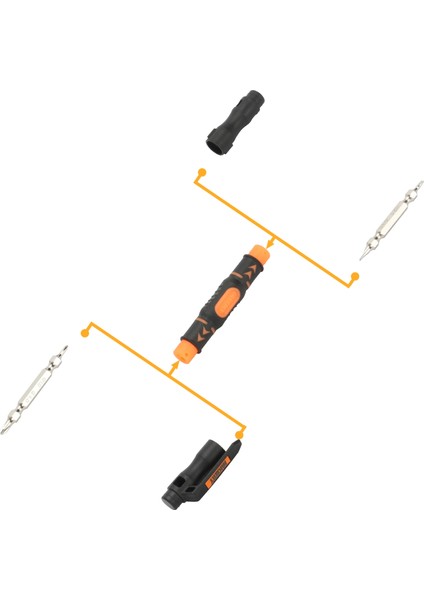 JM-8155 3'ü 1 Arada Çift Kafalı Tornavida Kalemi (Yurt Dışından)