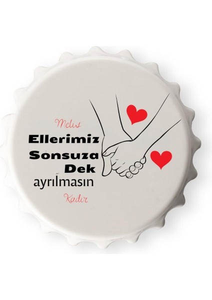 Sevgililere Özel Baskılı Magnet Açacak