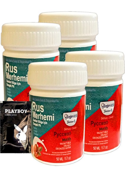 Valnut Milk & Walnut 4 Adet Rus Merhemi 50 ml Kadın Özel Bölge Tüy Dökücü Krem + Armağan