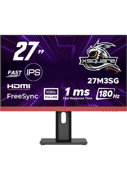 27M3SG 27'' 180Hz 1ms (Hdmı+Dp) Freesync Adaptive Sync Full Hd Fast IPS Pivot Gaming Monitör