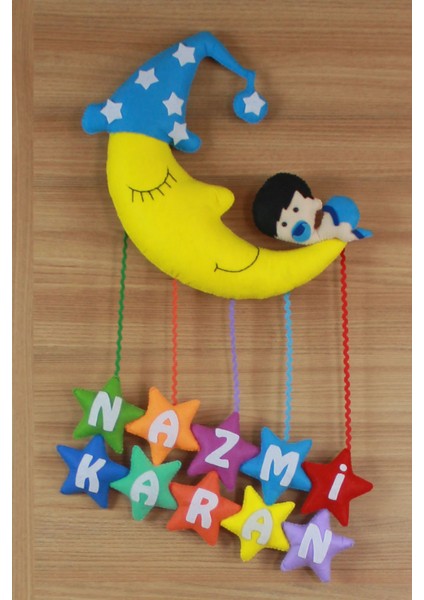 Nazmi Karan Isimli Aydedeli Bebek Odası Kapı Süsü