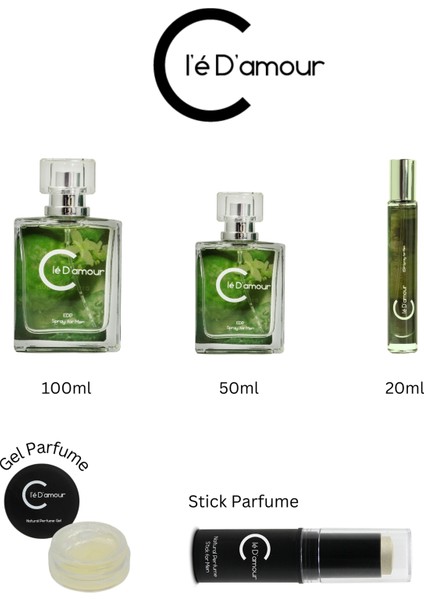 Cle D'Amour DYNAMIC NATURE (Turunçgil/Baharat) Men - Erkek Parfüm 100 ml - Vegan