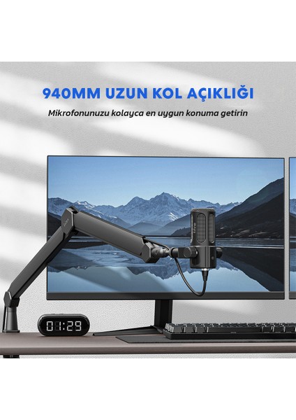 BM66 Profesyonel Masaüstü Mikrofon Standı