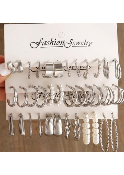 Çok Satan Moda Avrupa ve Amerikan Tarzı Altın C-Şekilli Zincir Küpe Seti, Bayanlar Için Hafif Lüks ve Üst Düzey Küpeler (Yurt Dışından)