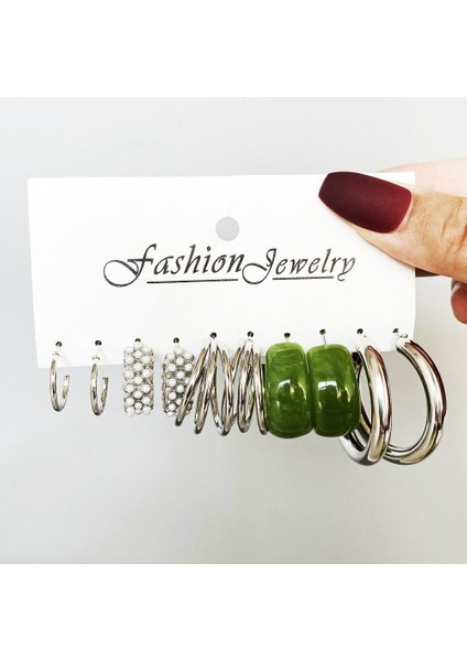 Çok Satan Moda Avrupa ve Amerikan Tarzı Altın C-Şekilli Zincir Küpe Seti, Bayanlar Için Hafif Lüks ve Üst Düzey Küpeler (Yurt Dışından)