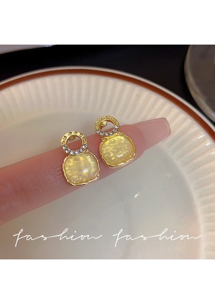 S925 Gümüş Iğne Retro Fransız Inci Küpeleri, Üst Düzey, Çok Yönlü, Basit ve Kişiselleştirilmiş Küpeler (Yurt Dışından)