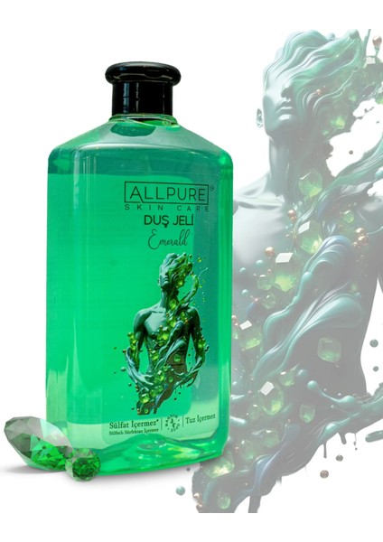 Duş Jeli Emerald (700 Ml Esrarengiz Mistik Kokusu İle Tazelik - Sülfat /Tuz Içermez)-Aile Boyu