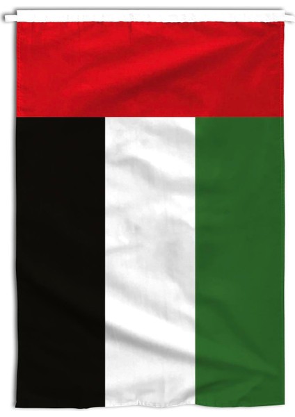 Birleşik Arap Emirlikleri (BAE) Ülke Bayrağı 1. Kalite Raşel Kumaş 600x900 Cm