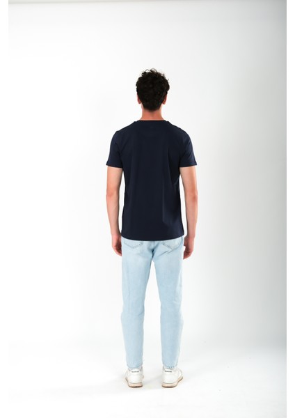 New York Mental Health Club Regular Fit T-Shirt Erkek - Lacivert indirimleri