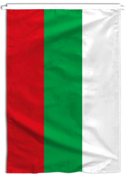Bulgaristan Ülke Bayrağı 1. Kalite Raşel Kumaş 150x225 Cm